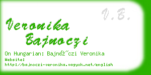 veronika bajnoczi business card